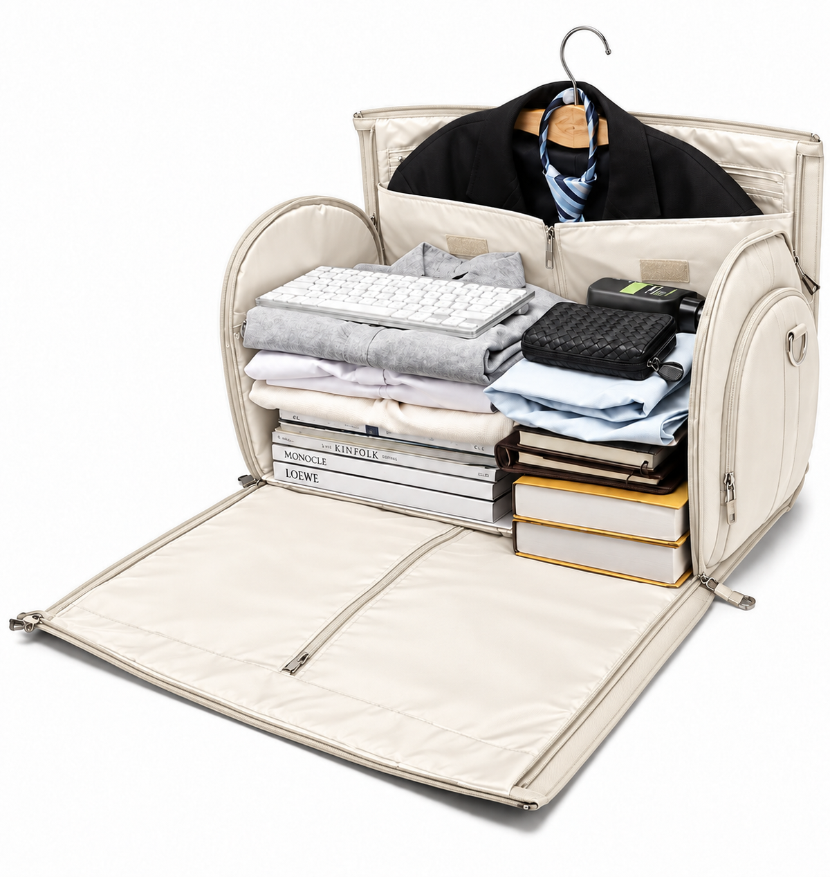 Sac de voyage Évasion 2-EN-1 crème